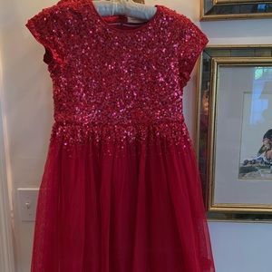 Mini Boden red sequin dress
